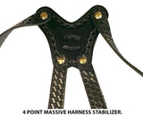 TOM'S "DISCRETE SHOULDER RIG" - VERTICAL - CUSTOM HAND-MADE DOUBLE THICK REINFORCED LEATHER VERTICAL SINGLE SHOULDER HOLSTER RIG (REVOLVER OR SEMI-AUTO). CLICK HERE.