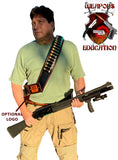 TOMS “SHOTGUN BATTLE AMMO CARRIER” HIGHEST QUALITY LEATHER AVAILABLE. LINED INSIDE AND OUT! HAND MADE-TAILOR FIT FOR YOUR HEIGHT AND WEIGHT. ROTATES AROUND BODY. HOLDS 45 SHELLS. SEE ALL PHOTOS BELOW! CLICK HERE – CALL: 954-804-4381
