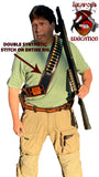 TOMS “SHOTGUN BATTLE AMMO CARRIER” HIGHEST QUALITY LEATHER AVAILABLE. LINED INSIDE AND OUT! HAND MADE-TAILOR FIT FOR YOUR HEIGHT AND WEIGHT. ROTATES AROUND BODY. HOLDS 45 SHELLS. SEE ALL PHOTOS BELOW! CLICK HERE – CALL: 954-804-4381