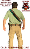 TOMS “SHOTGUN BATTLE AMMO CARRIER” HIGHEST QUALITY LEATHER AVAILABLE. LINED INSIDE AND OUT! HAND MADE-TAILOR FIT FOR YOUR HEIGHT AND WEIGHT. ROTATES AROUND BODY. HOLDS 45 SHELLS. SEE ALL PHOTOS BELOW! CLICK HERE – CALL: 954-804-4381