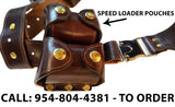 TOM'S "MODIFIED DOC HOLLIDAY" - CUSTOM HAND-MADE DOUBLE THICK REINFORCED LEATHER LARGE VERTICAL SEMI-AUTO OR REVOLVER SHOULDER HOLSTER RIG. CLICK HERE.