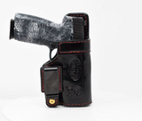TOM'S "INSIDE THE POCKET HOLSTER" GREAT FOR SNUB NOSED REVOLVERS OR SEMI-AUTO PISTOLS. DOUBLE THICK STEEL MESH REINFORCED LEATHER WITH STEEL CLIP