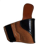 TOM'S "TWO TONE INSIDE THE POCKET HOLSTER" DOUBLE THICK STEEL MESH REINFORCED LEATHER - INCLUDES QUALITY METAL CLIP - ATTACHES TO BELT FOR IWB OR KEEP IT IN YOUR POCKET