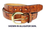 TOM'S "EXOTIC SKIN BELT COLLECTION" CUSTOM LEATHER GUN BELT, MULTIPLE SKINS AVAILABLE, CALL: 954-804-4381