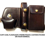 TOM'S "SPECIAL AGENT RIG" - CUSTOM HAND-MADE DOUBLE THICK REINFORCED LEATHER SHOULDER RIG HOLSTER FOR FBI, SECRET SERVICE, LAW ENFORCEMENT. TAKE THE WEIGHT OFF OF YOUR BELT. CALL 954-804-4381 TO DESIGN THIS MASTERPIECE. CLICK HERE.