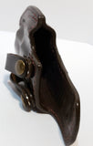 TOM'S "INSIDE WAIST BAND SEMI-AUTO MASTERPIECE HOLSTER" DOUBLE THICK STEEL MESH REINFORCED LEATHER. NO THUMB STRAP AND DUAL BELT LOOPS
