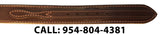 TOM'S "RANGER GUN BELT" 2 STRAPS INSERT INTO BUCKLE. DOUBLE THICK REINFORCED LEATHER (TOM'S FAVORITE)
