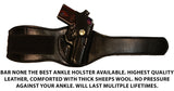 TOM'S "ANKLE HOLSTER PERSONAL DESIGN" DOUBLE THICK STEEL MESH REINFORCED LEATHER, COMFORTED WITH THICK SHEEPS WOOL