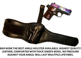 TOM'S "ANKLE HOLSTER PERSONAL DESIGN" DOUBLE THICK STEEL MESH REINFORCED LEATHER, COMFORTED WITH THICK SHEEPS WOOL