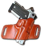 TOM'S "DISCREET BIKINI HOLSTER" MUZZLE EXPOSED. DOUBLE THICK STEEL MESH REINFORCED LEATHER