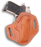 TOM'S "ULTIMATE SIDE-ARM HOLSTER" DOUBLE THICK STEEL MESH REINFORCED LEATHER