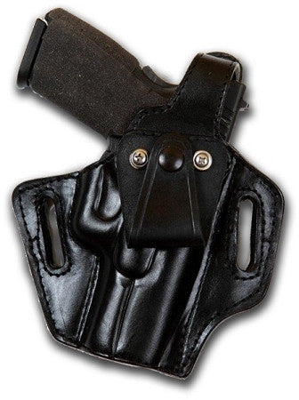 TOM'S "EITHER INSIDE OR OUTSIDE THE WAIST HOLSTER" DOUBLE THICK STEEL MESH REINFORCED LEATHER