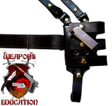 TOM’S “MULTIPURPOSE CUSTOM LEATHER SHOULDER HOLSTER RIG" – THIS MAY BE CUSTOMIZED TO YOUR LIKING. CALL FOR DETAILS: 954-804-4381