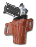 TOM'S "TWO TONE SIDE-ARM HOLSTER" DOUBLE THICK STEEL MESH REINFORCED LEATHER